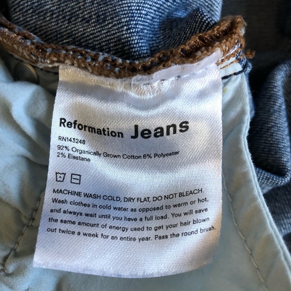 Reformation destin wash high rise jeans size 31 - Picture 6 of 7